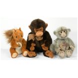 GRP inc Charlie Bears Trio: (1) Lazlo monkey,