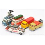 Corgi unboxed group to include Commer "Samuelson Film Service Limited" Camera Van; Commer "Holiday C