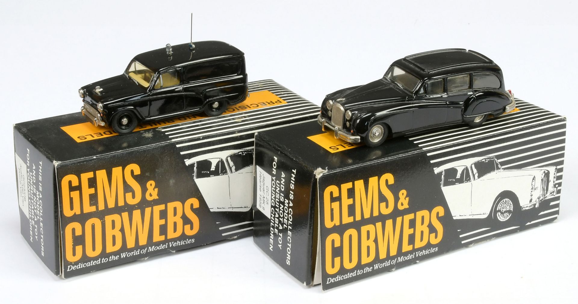 PAIR inc Gems & Cobwebs - boxed Police Cars