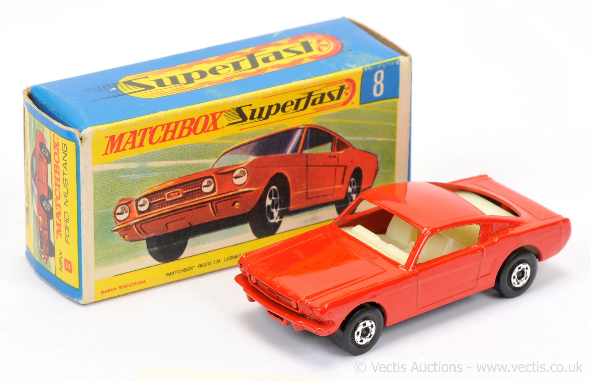 Matchbox Superfast 8a Ford Mustang - red body