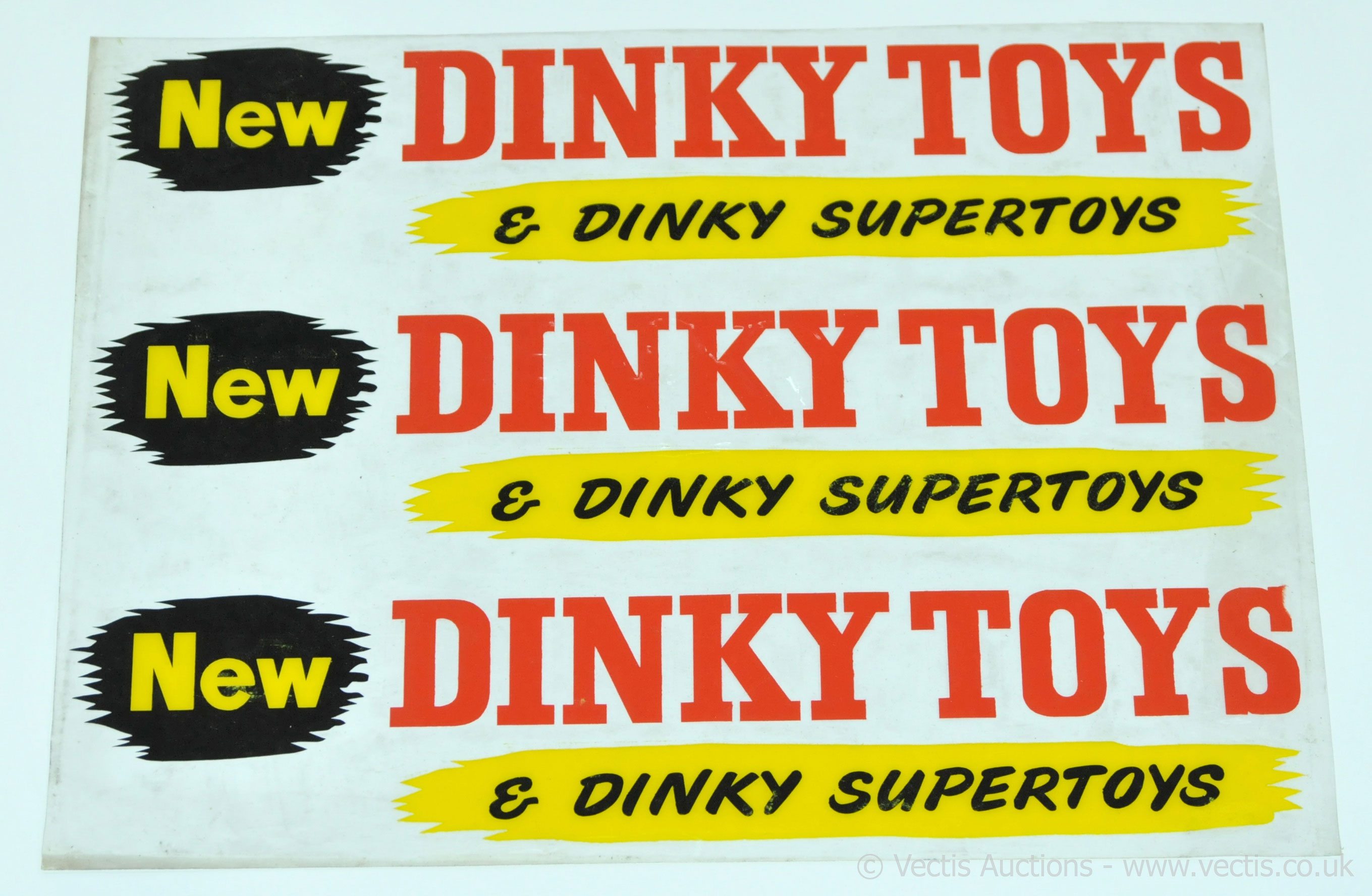 Dinky Toys original 1950's period printers clear