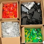 Quantity of mixed loose Lego, bricks and other
