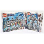 PAIR inc Lego Marvel Avengers sets x two