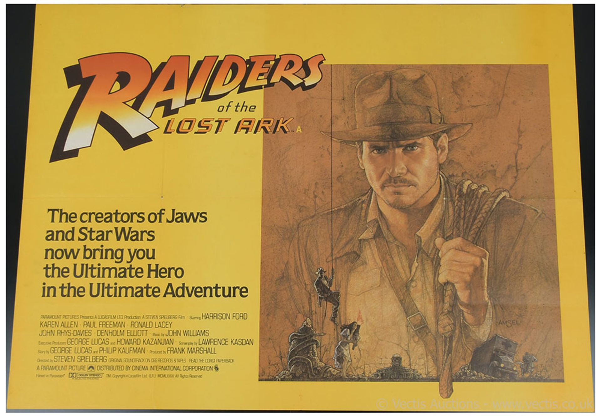 Raiders of the Lost Ark 1981 British Quad