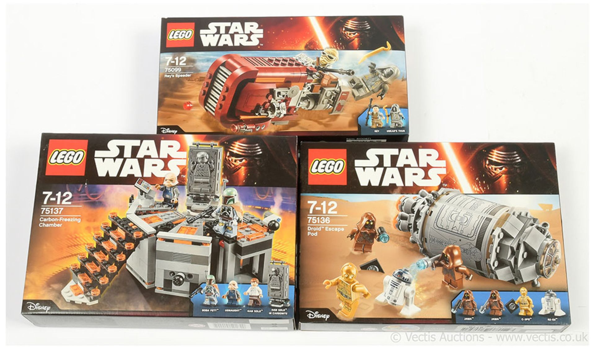 GRP inc Lego Star Wars sets x three, set number