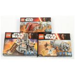 GRP inc Lego Star Wars sets x three, set number