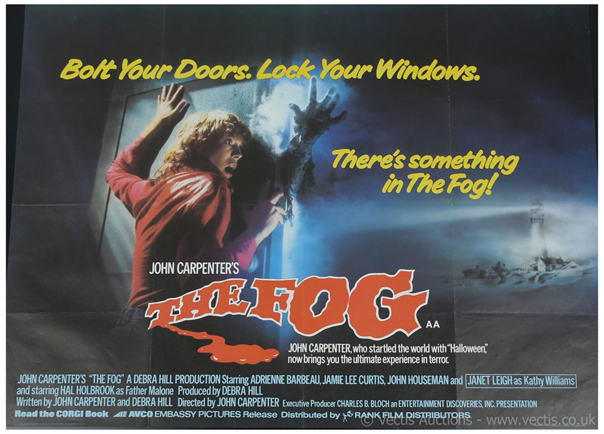 The Fog 1980 British Quad poster, has been