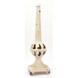 One originally stamped cast Finial measuring 29"