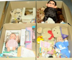 boxed & unboxed Dolls and unboxed soft toys. See