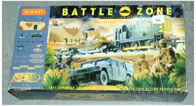 Hornby "Battle Zone" Train set. Loco has had