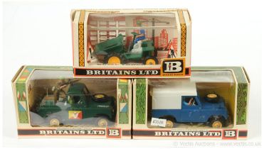 Britains boxed (1) 9571 Farm Land Rover - Blue,