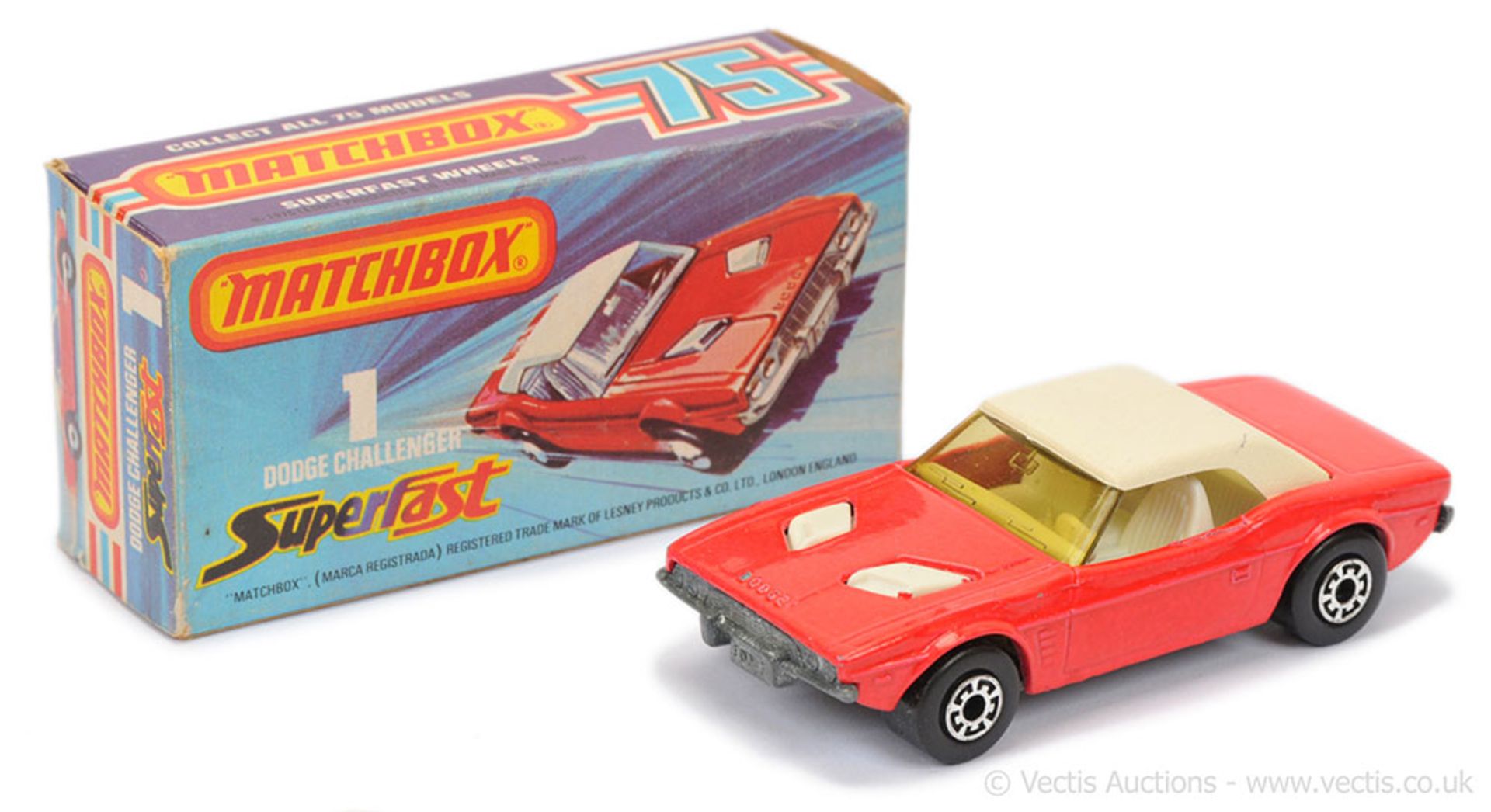 Matchbox Superfast 1c Dodge Challenger - LIGHTER 