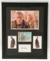 Doctor Who related John Hurt framed autograph