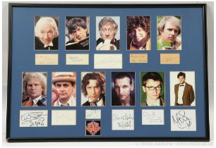 Doctor Who photo and autograph framed display