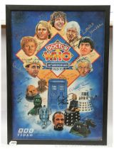 Doctor Who 30th anniversary framed poster signed