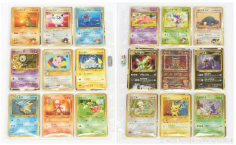 Japanese Pokemon trading card collection cards