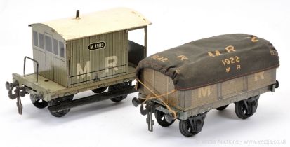 PAIR inc Carette Gauge 1 MR Wagons a Brake Van