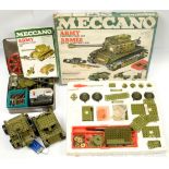 QTY inc Meccano late issue French manufactured