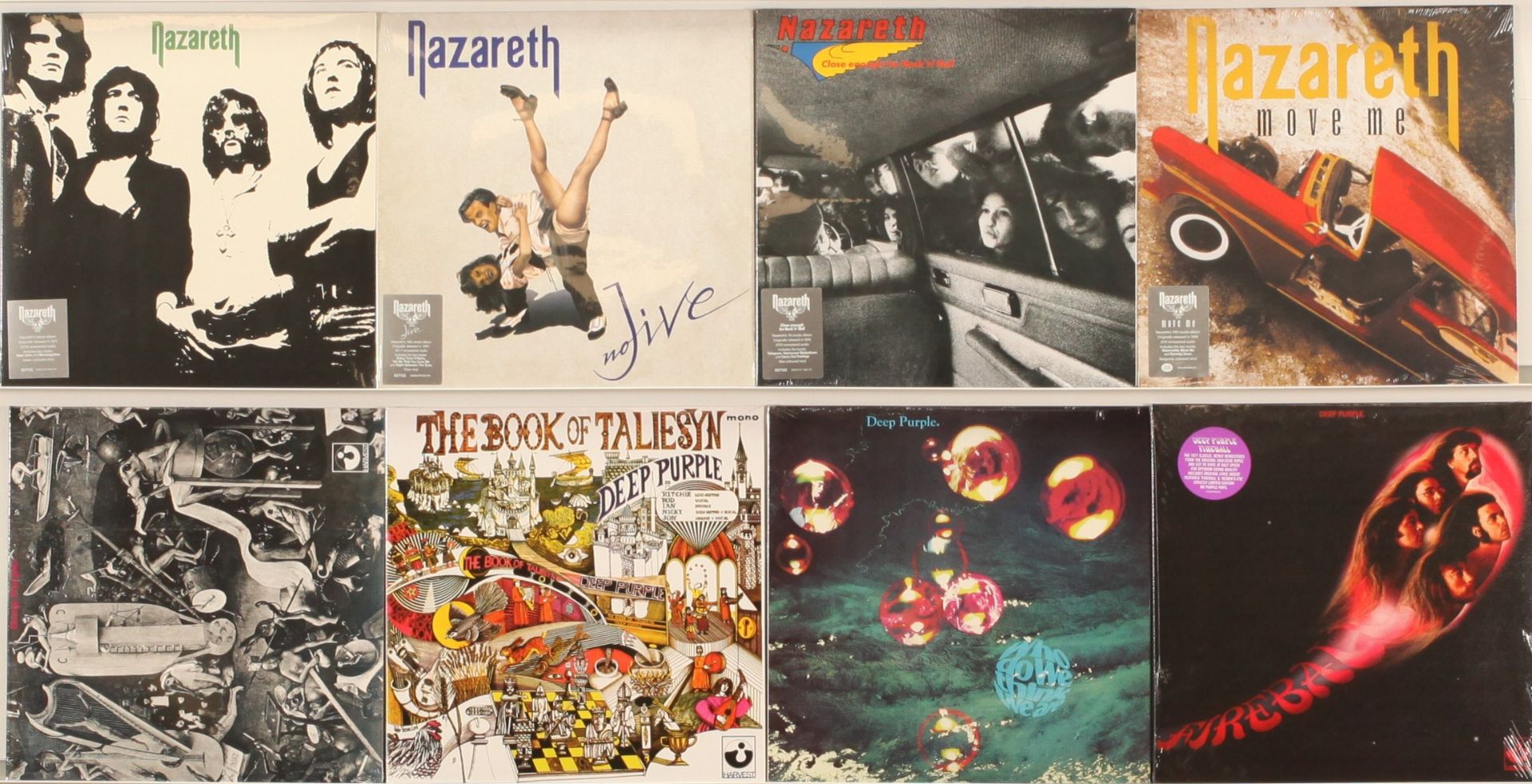 A collection of Recent Issue Nazareth and Deep Purple LPs, Nazareth titles to include (1) Nazaret...