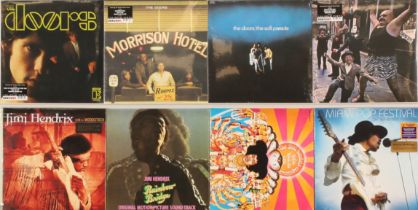 Collection of Recent Issue Jimi Hendrix and The Doors LPs, Jimi Hendrix titles to include (1) Rai...