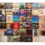 A collection of Rock Compilation LPs