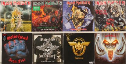 A collection of Recent Issue Iron Maiden and Motorhead LPs, Motorhead titles to include (1) Rock ...