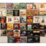 A collection of Soundtrack LPs