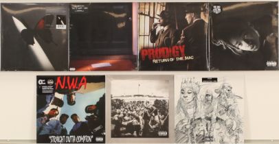 A collection of Recent Issue Rap and Hip Hop LPs to include (1) Kendrick Lamar - To Pimp A Butter...