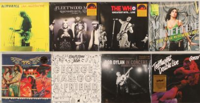 A collection of Recent Issue Live Album LPs and 12" to include (1) Nirvana - Live... Nevermind To...