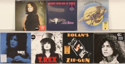 A collection of Recent Issue T.Rex and Marc Bolan LPs to include (1) The Slider (2012 Europe Reis...