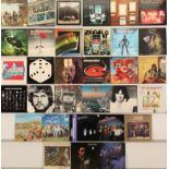 A collection of Rock LPs