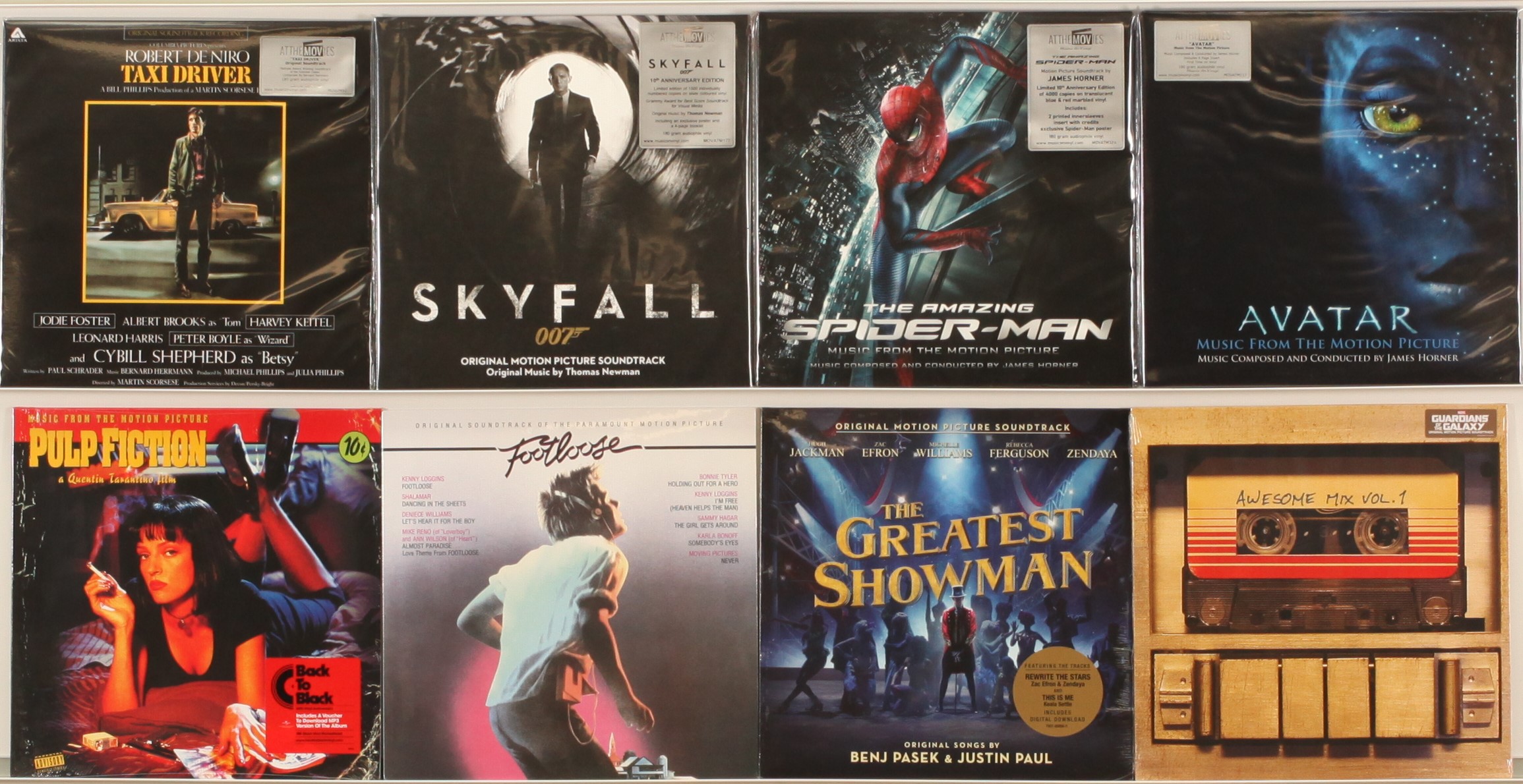 A collection of Recent Issue Film Soundtrack LPs to include (1) Avatar [Music From The Motion Pic...