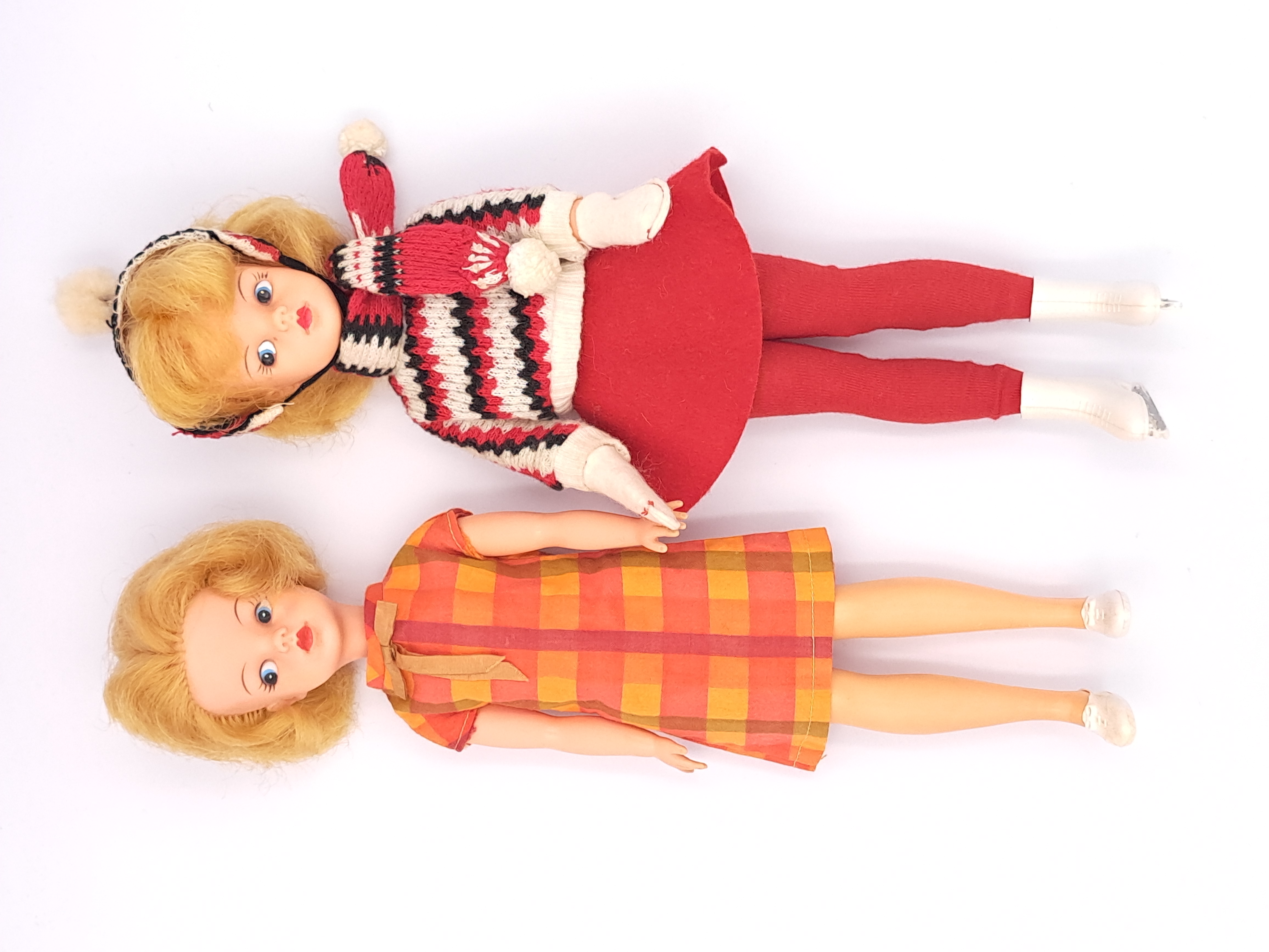 Pedigree Sindy pair of vintage dolls, blonde, 1963