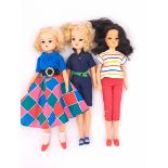 Pedigree Sindy three vintage 1980s dolls
