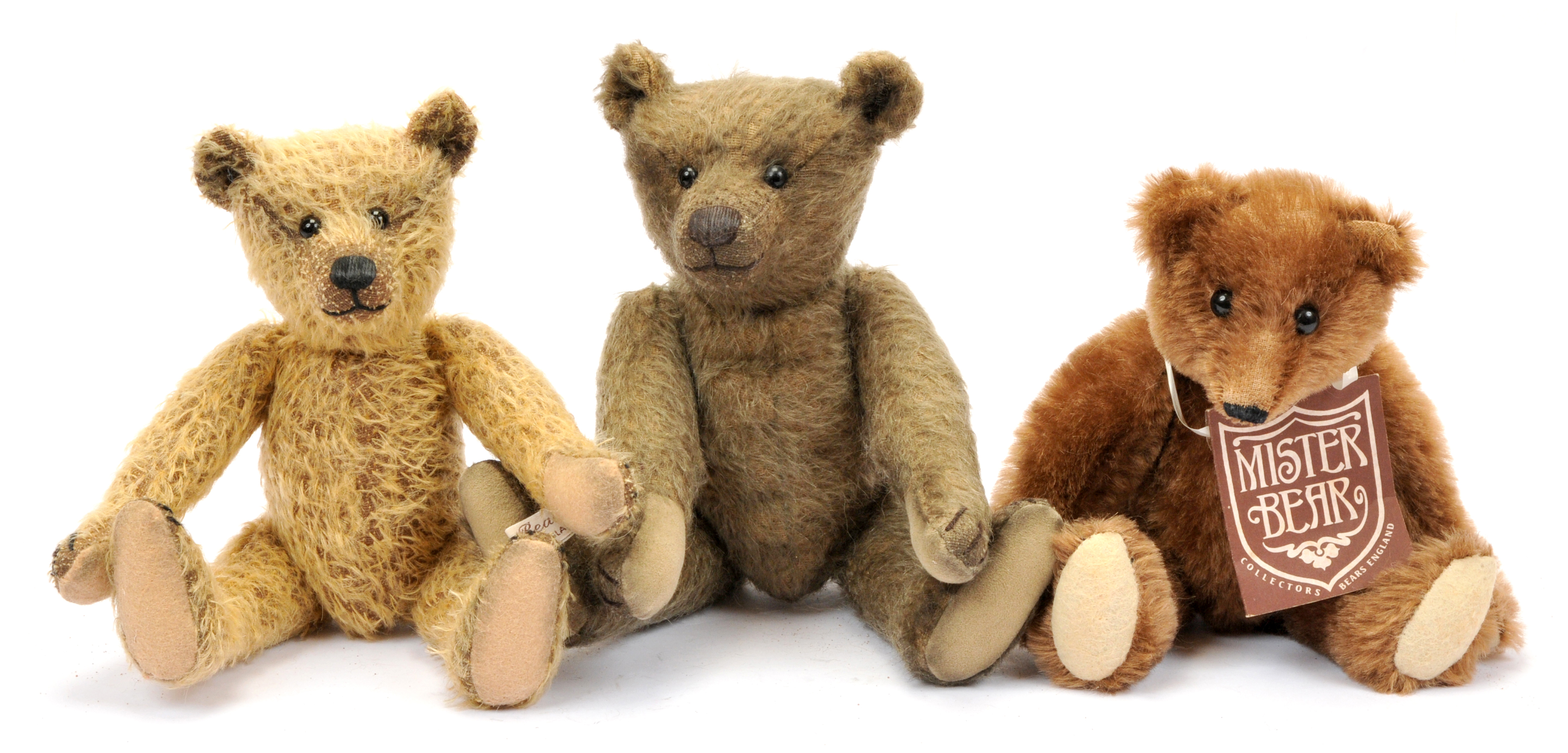 Mister Bear artist designed teddy bear trio