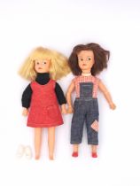 Pedigree Sindy pair of Patch vintage dolls, 1966
