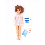 Pedigree Sindy Sleepytime vintage mini doll, auburn, 1963