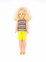 Pedigree Sindy Beachtime Girl vintage side part hair doll, 1968