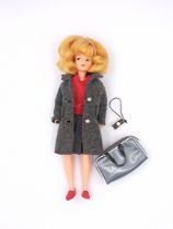 Pedigree mini Sindy Happy Traveller vintage blonde doll, 1966