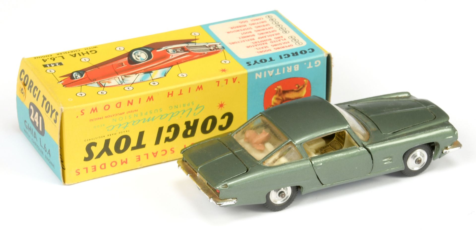 Corgi 241 Ghia l.6.4, finished in drab green - Bild 2 aus 3