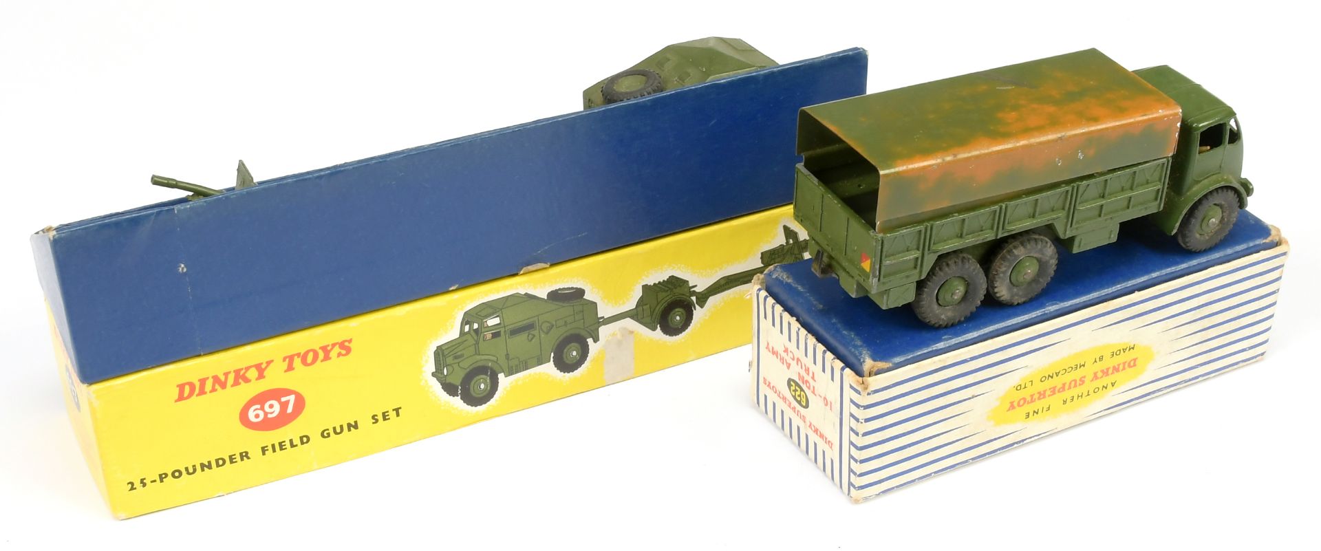 Dinky Military a pair (1) 622 10-Ton covered wagon, green - Bild 2 aus 2