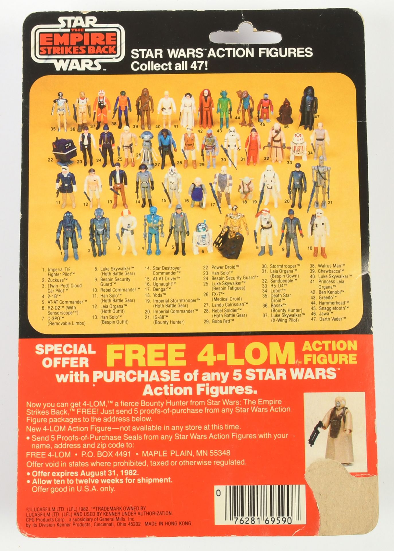 Kenner Star Wars vintage The Empire Strikes Back Dengar 3 3/4" figure MOC - Image 2 of 4