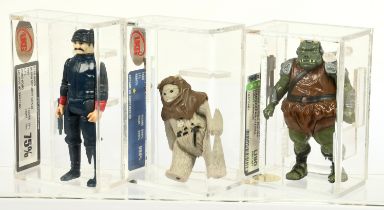 Kenner Star Wars vintage graded figures x three