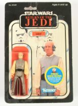 Kenner Star Wars vintage Return of the Jedi Lobot 3 3/4" figure MOC