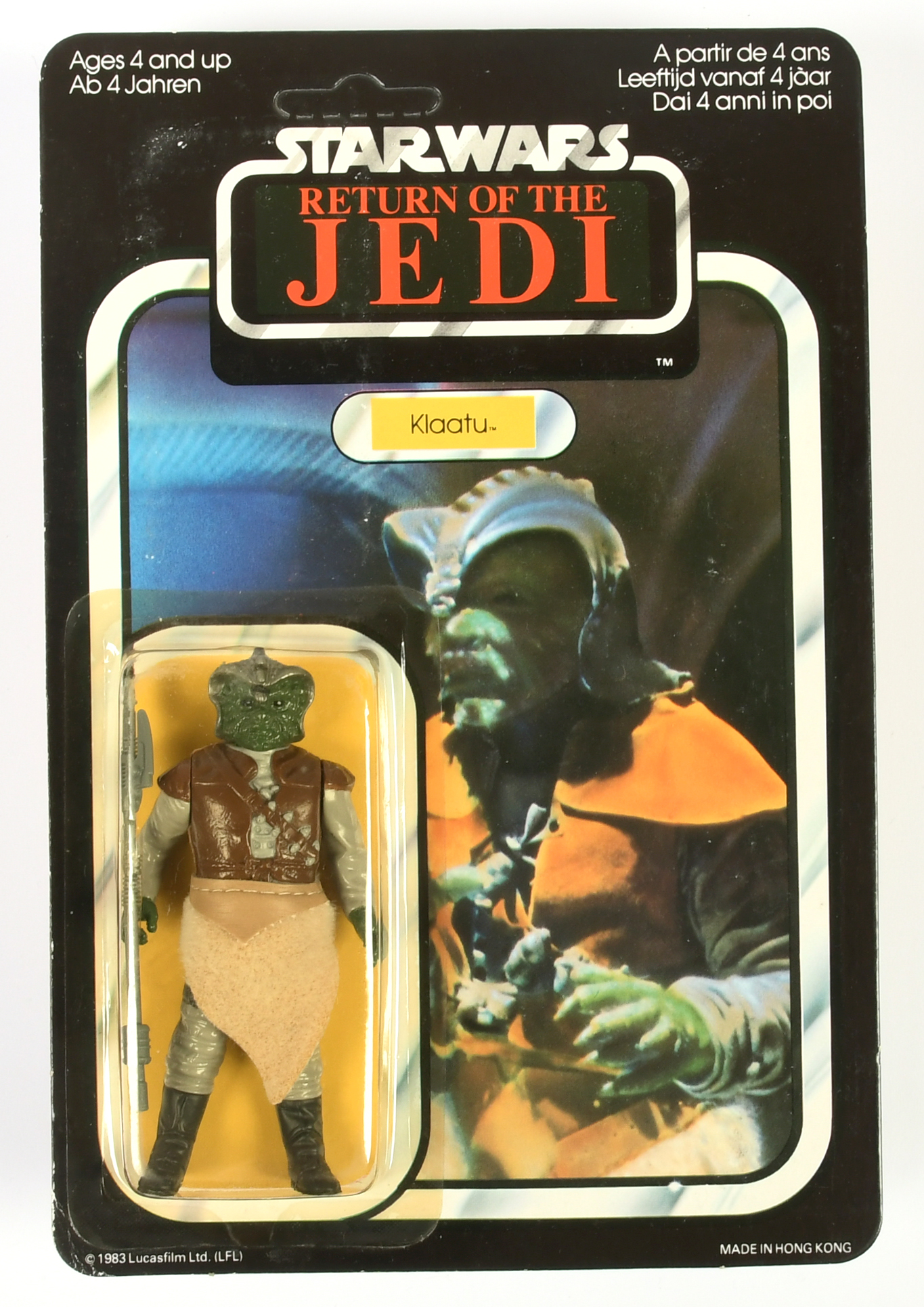 Palitoy Star Wars vintage Return of the Jedi Klaatu 3 3/4" figure MOC