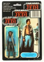 Palitoy Star Wars vintage Tri-Logo Lando Calrissian on Lando General Mis-card 3 3/4" MOC