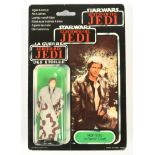 Palitoy Star Wars vintage Tri-Logo Han Solo Trench Coat 3 3/4" figure MOC