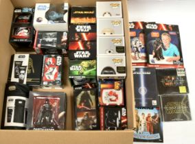 Quantity of Star Wars mugs, gift sets, pop vinyl and others