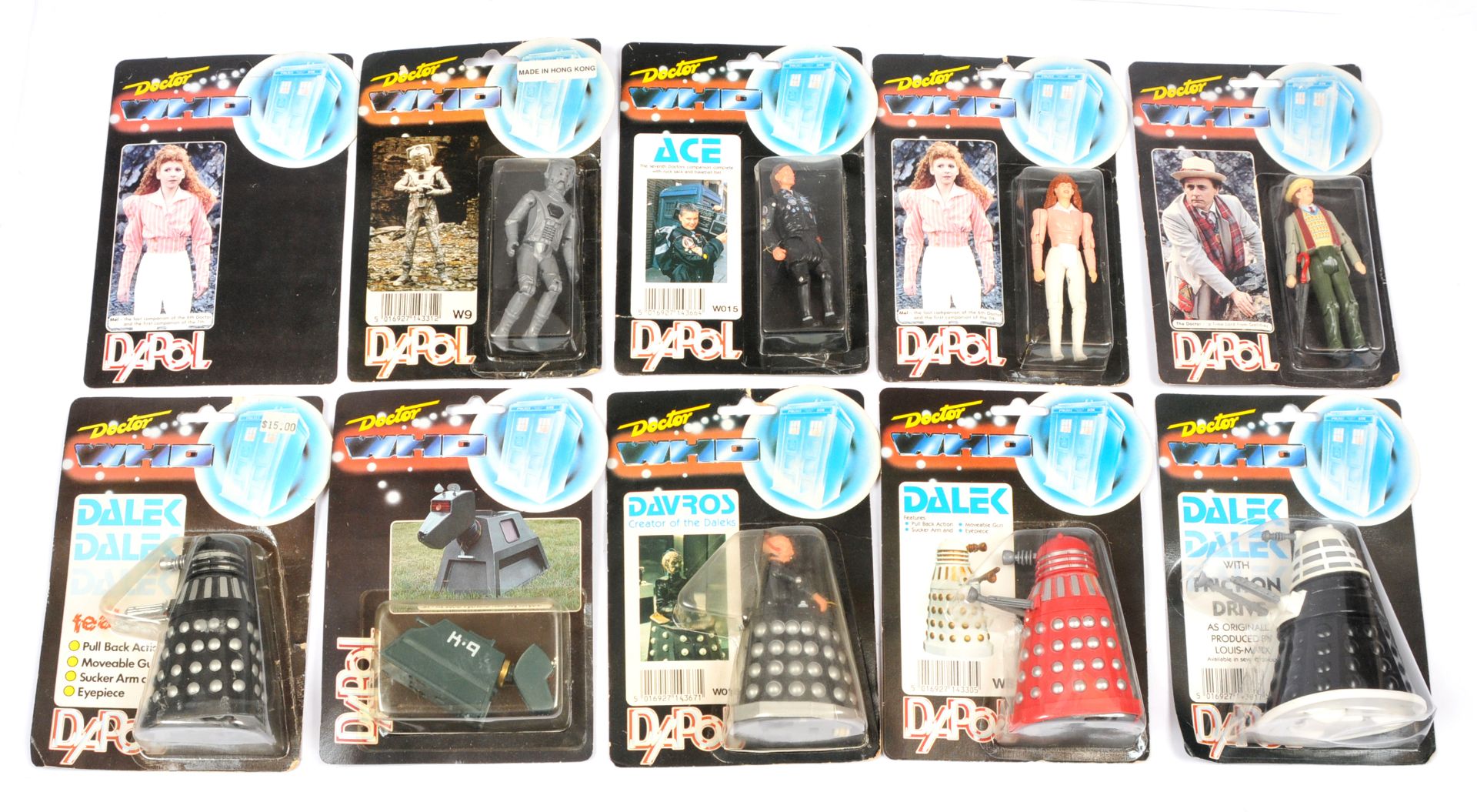 Dapol Doctor Who 3 3/4" figures x nine