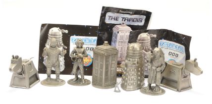 Danbury Mint The World Of Doctor Who Pewter figures x seven